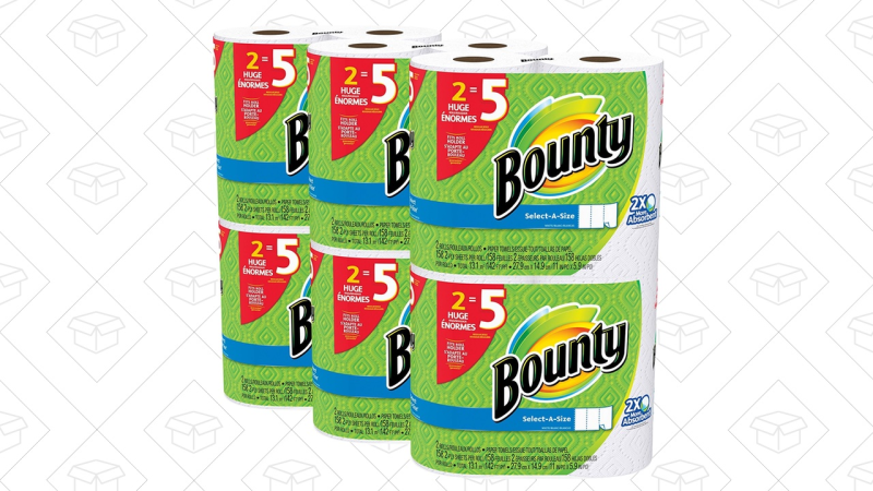 Papel de cocina Bounty, $22 con cupón de $2